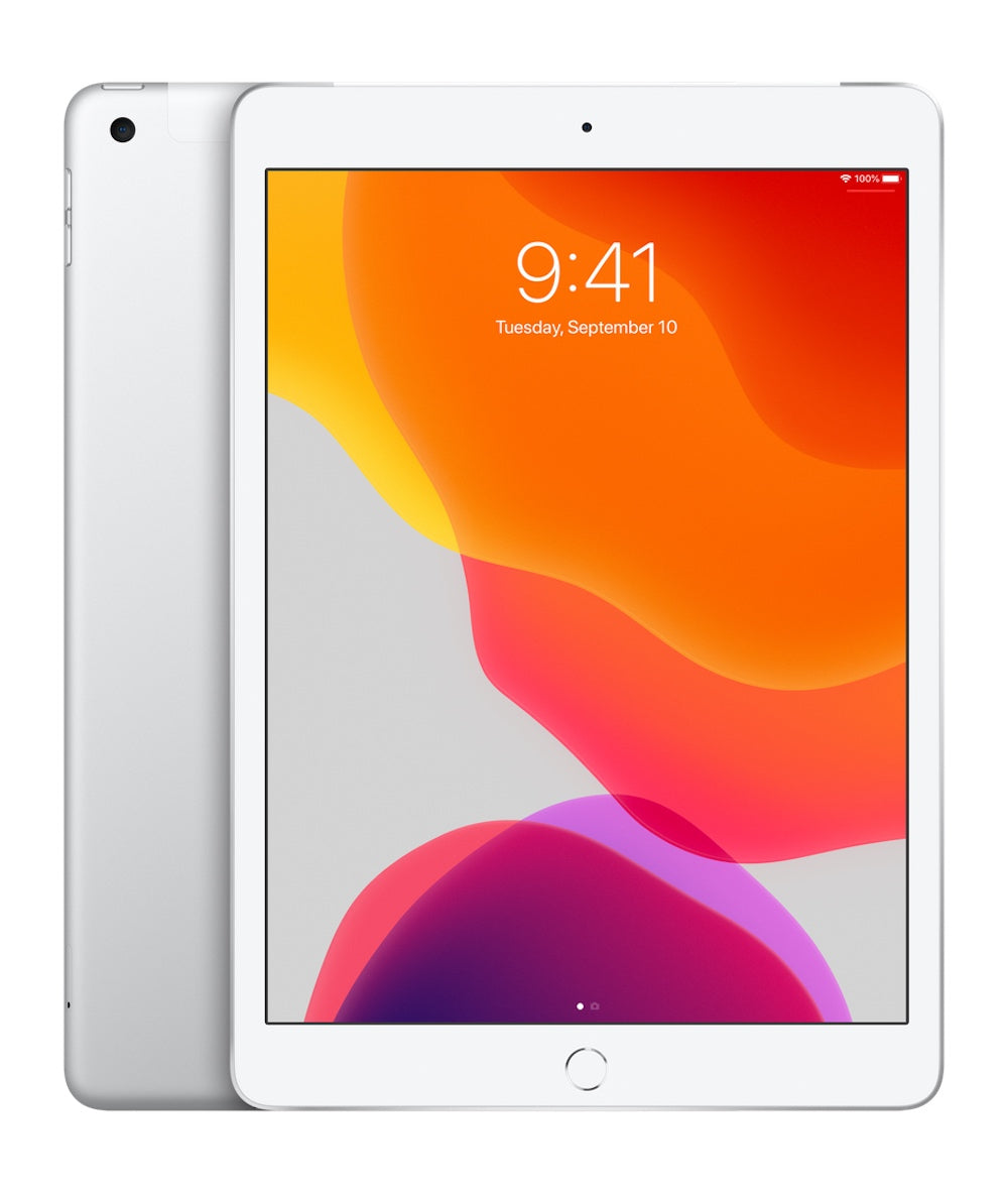 iPad 7th Generation 10.2 inch 128GB White/Silver Wi-Fi + Cellular MV1F2LL/A Grade (A)