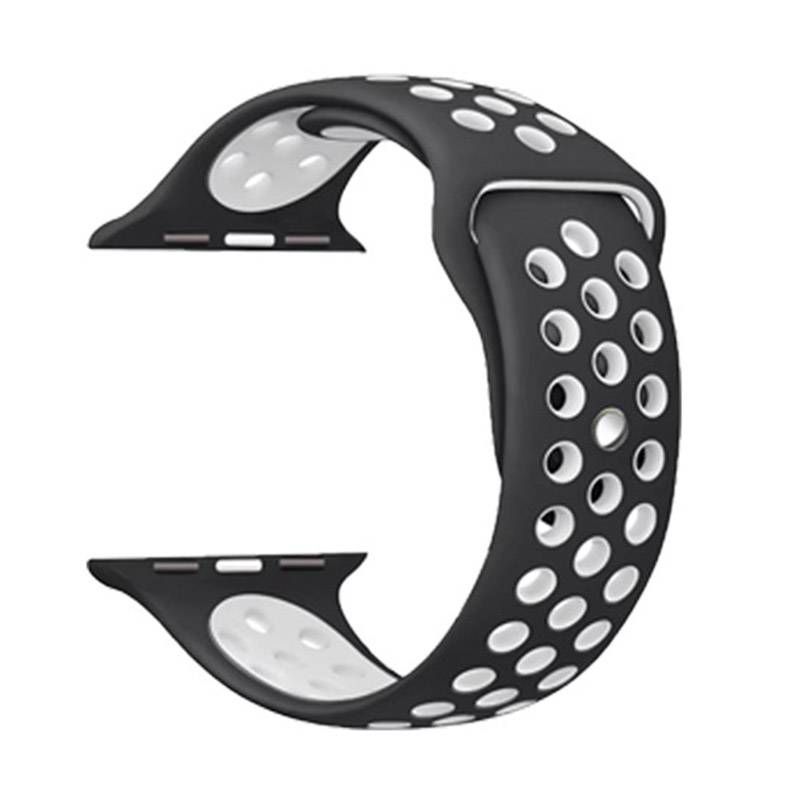 Apple Watch Sport Band 38-41mm Black/White NEW