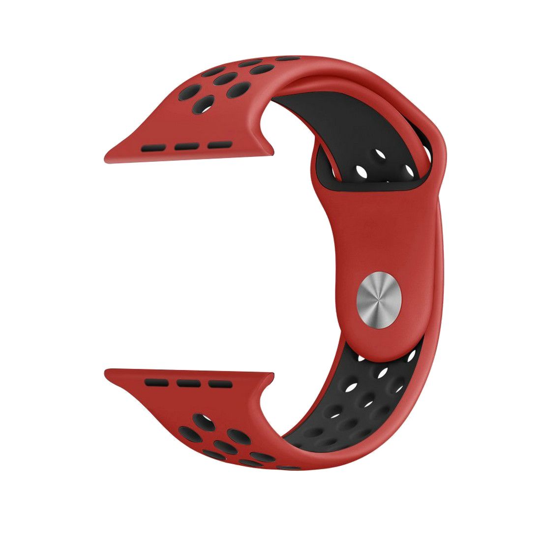 Apple Watch Sport Band 42-45mm Red/Black NEW