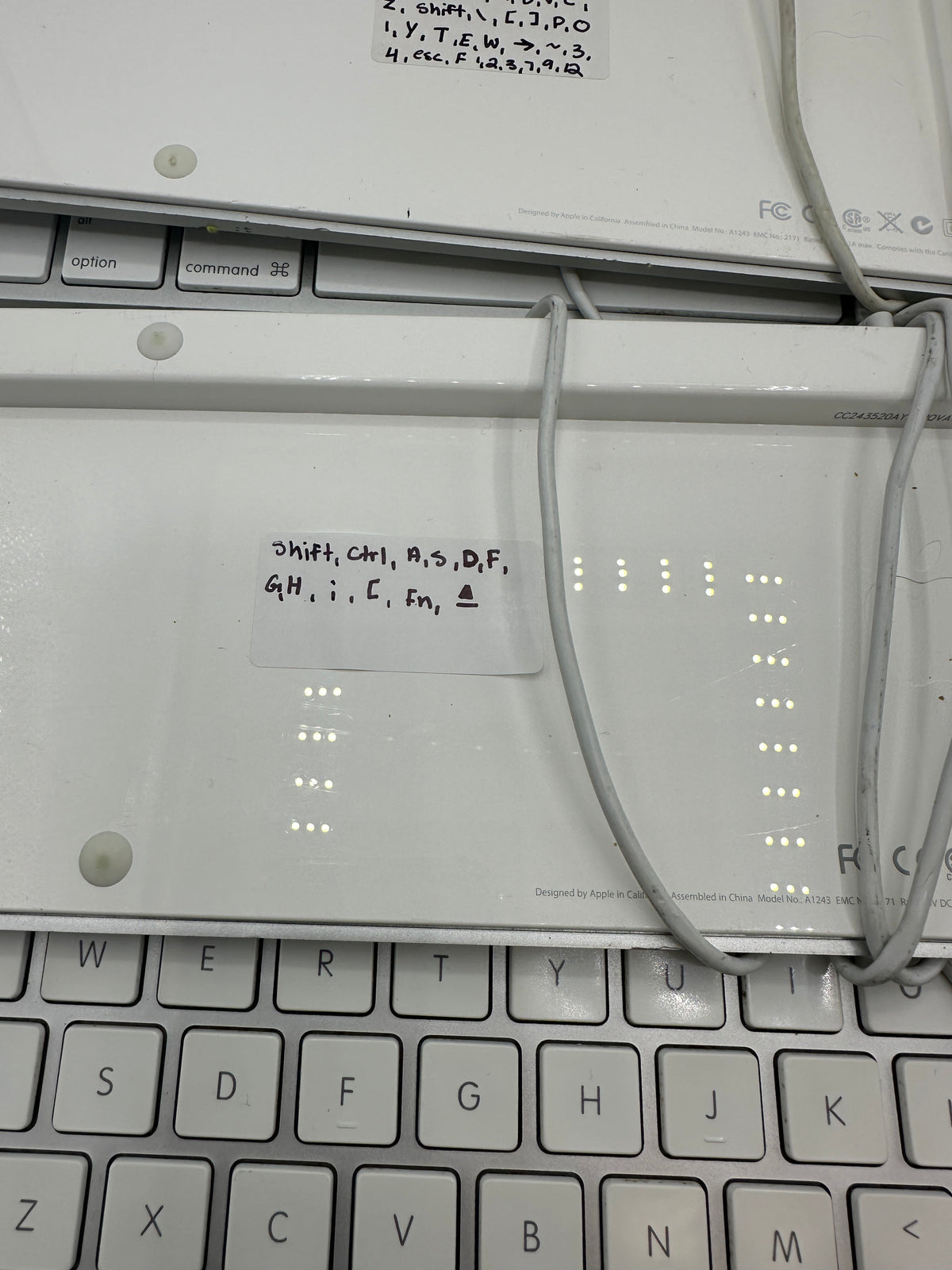 Lot of 10 Apple Aluminum Wired Keyboard with Numeric Keypad FOR PARTS ONLY