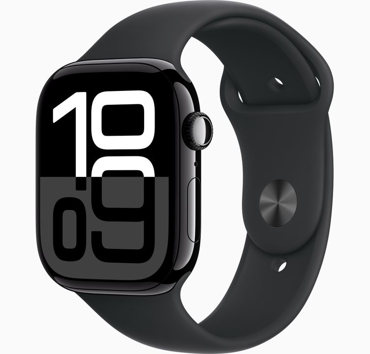 Apple Watch Series 10 GPS 46mm Jet Black Aluminum (A)