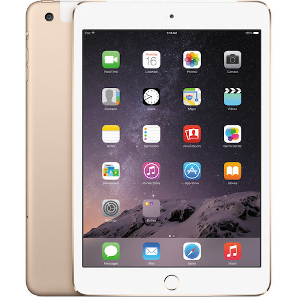 iPad Mini 4th Generation 7.9 inch 64GB White/Gold Wifi + Cellular MK8C2LL/A Grade (C)