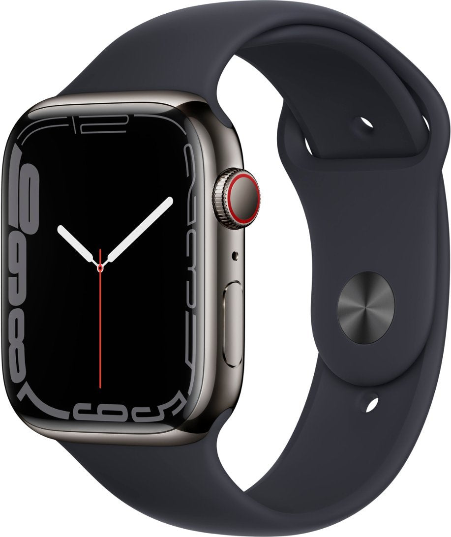 Apple Watch Series 7 GPS/Cel 45mm Space Black Stainless Steel Grade (B)